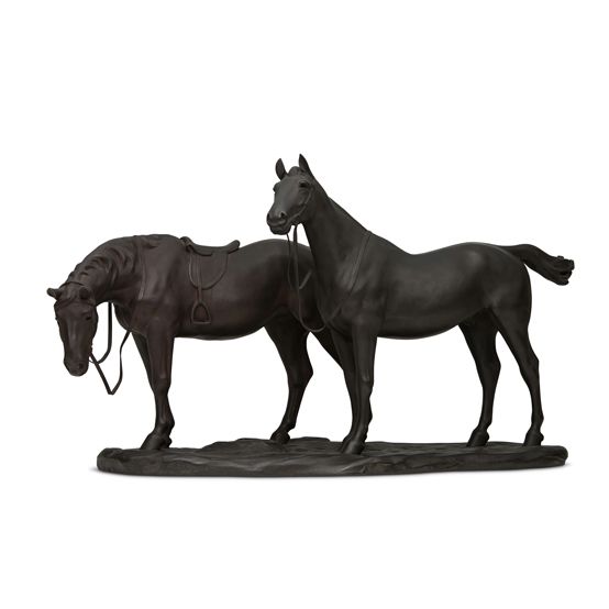Japanese E. 20th Century Bronze Pair of Horse by Yamamoto Kozan