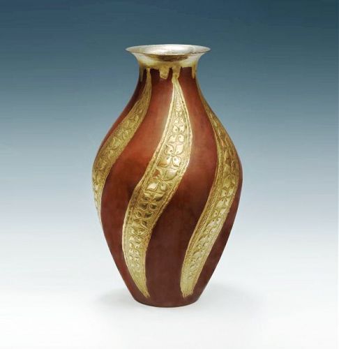 Japanese Mid 20th Century Bronze Vase by Kurita Yukio