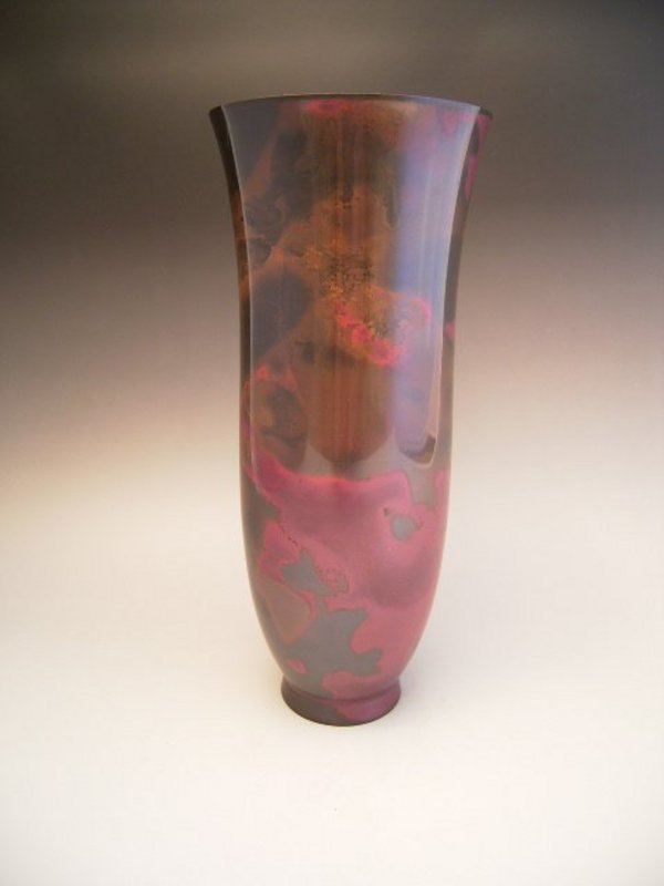 Japanese 20th Century bronze vase by Junkei