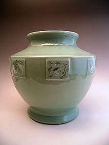 Japanese L. 19th or E. 20th Century Suwa Sozan Vase