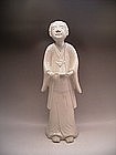 Japanese Late 18th Century White Imari Figure of a Man