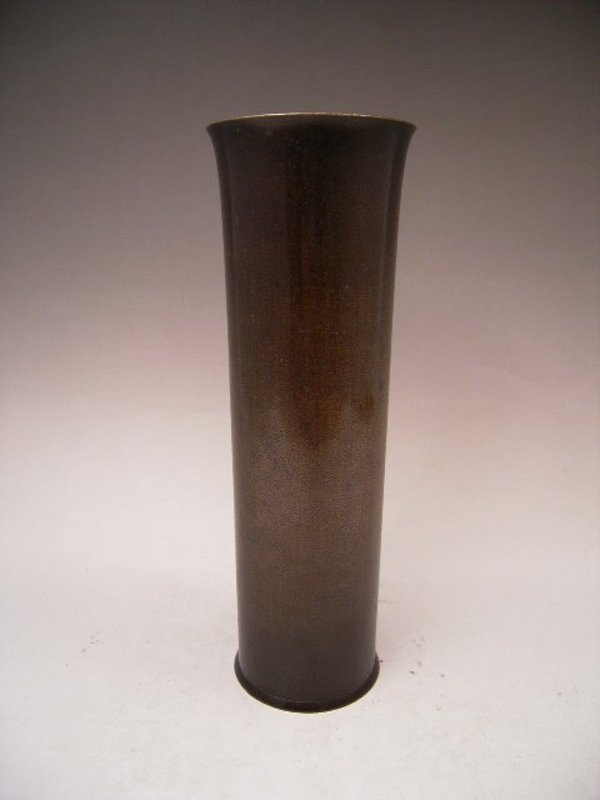 Japanese 20th C. Bronze Vase by LNT Kanamori Eiichi