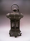 Japanese Circa 1900 Bronze Lantern
