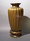 Japanese Meiji Period Chrysanthemum Design Bronze Vase