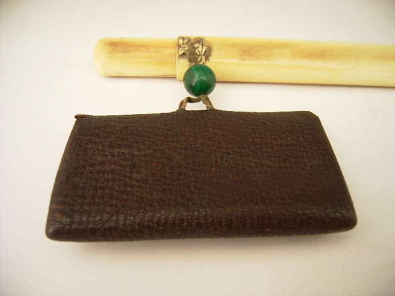 Japanese Meiji Period Tobacco Pouch and Pipe Case