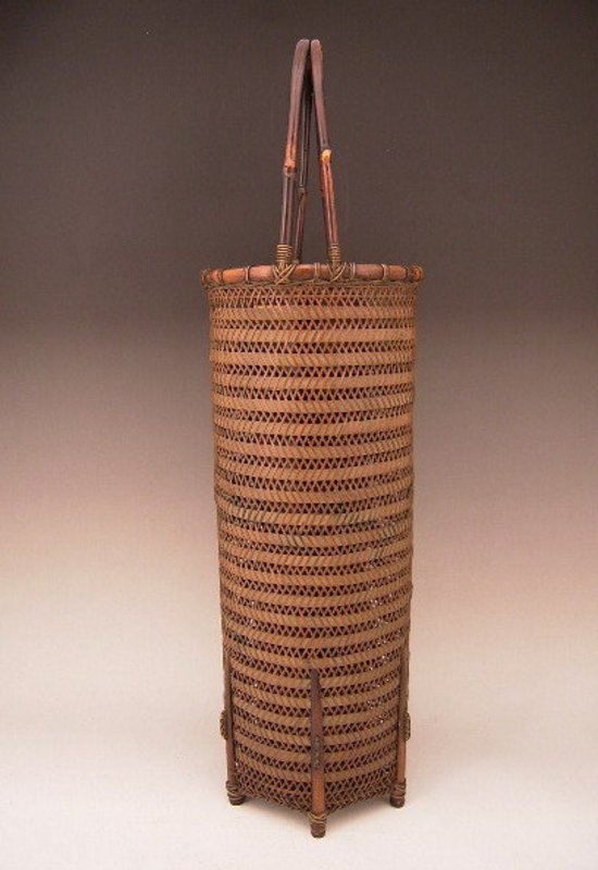 Japanese Circa 1900 Finely Woven Basket by Houchiku