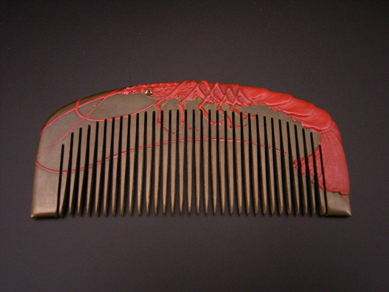 Japanese Taisho - Early Showa Period Lobster Comb