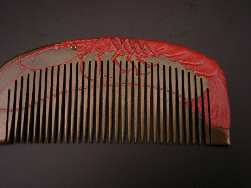 Japanese Taisho - Early Showa Period Lobster Comb