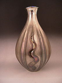 Japan E-Mid 20th C. Silver Vase - STOLEN 10/17/08!