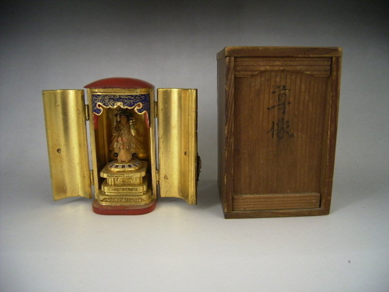 Japanese Early 20th C. Zushi Portable Shrine