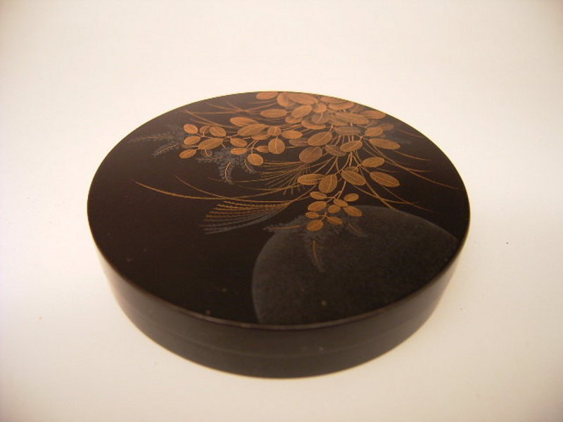Japanese Circa 1900 Lacquer Kogo Incense Box