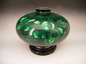 Japanese Early to Mid 20th Century Ando Cloisonne Vase