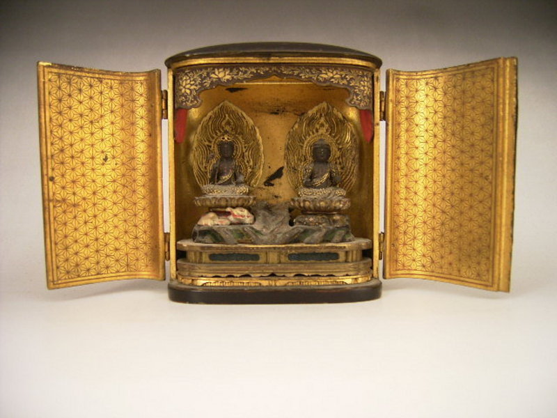 Japanese Late Edo Period Fugen and Monju Bosatsu Zushi