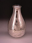 Japanese Meiji Period Large Silver Vase by Yukiteru