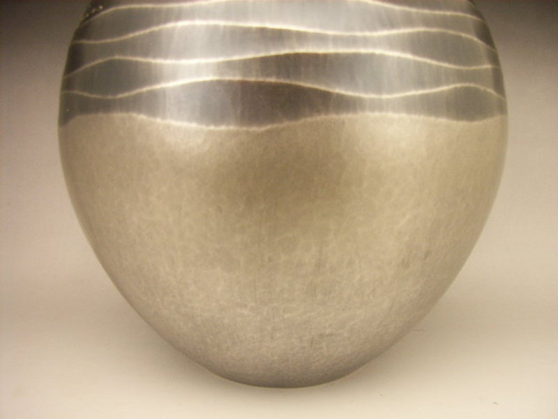 Japanese Hand Hammered Silver Vase