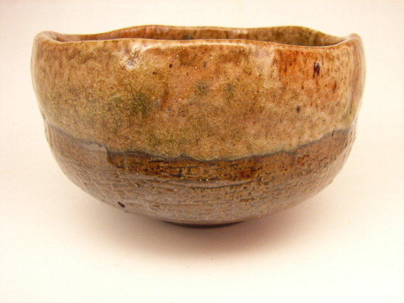 Japanese 20th C. Ohi-Ware Tea Bowl by Ohi Choraku