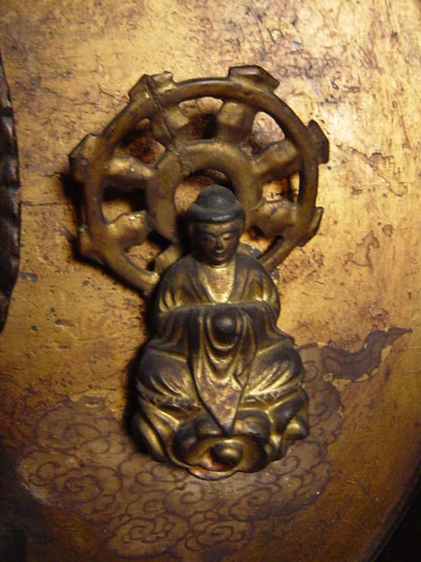 Japanese Late Edo Period Circular Hanging Buddha