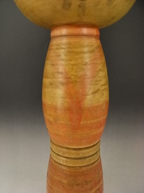 Japanese Mid 20th C. Artist Signed Large Kokeshi Doll