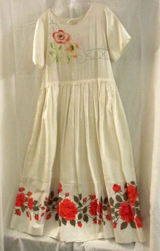 Vintage Clothing Hand Made Art Wear Dress Fashion