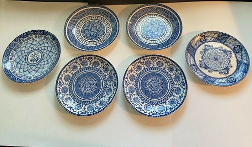 William Roberts Blue Reverie 6 Salad , Luncheon Plates