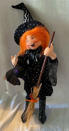 2005 Annalee Halloween Witch Doll 15"