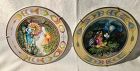 Pair Gorgeous Villeroy & Boch Heinrich Porzellan  Collector  Plates