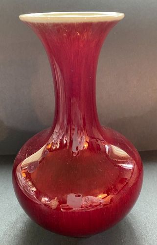 California Catalina Pottery Oxblood Sang De Boeuf Vase