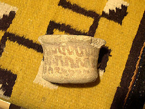 Hohokam red on buff clay censor cir 950 to 1125 ad