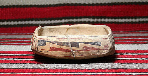 Casas Grandes polychrome square bowl ca. 950