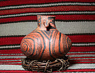 Anasazi / St Johns tri lobe w/dog head lug effigy olla ca. 1175 ad.