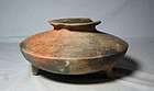 Colima tri-pod shoulder olla 300 bc. to 300 ad. No Restoration