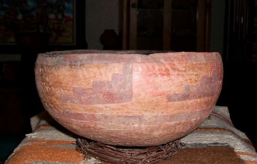 Anasazi / Cibeque bowl ca. 1275 to 1375 ad. "INTACT" no restoration