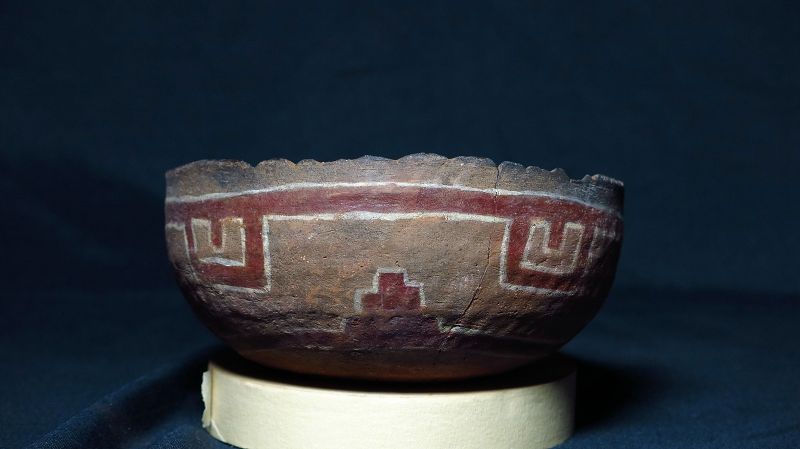 Cibecue polychrome bowl ca 1275 to 1375 ad.