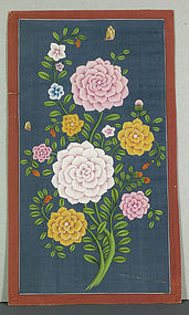 Mughal Flower Painting, India, 19th Century.