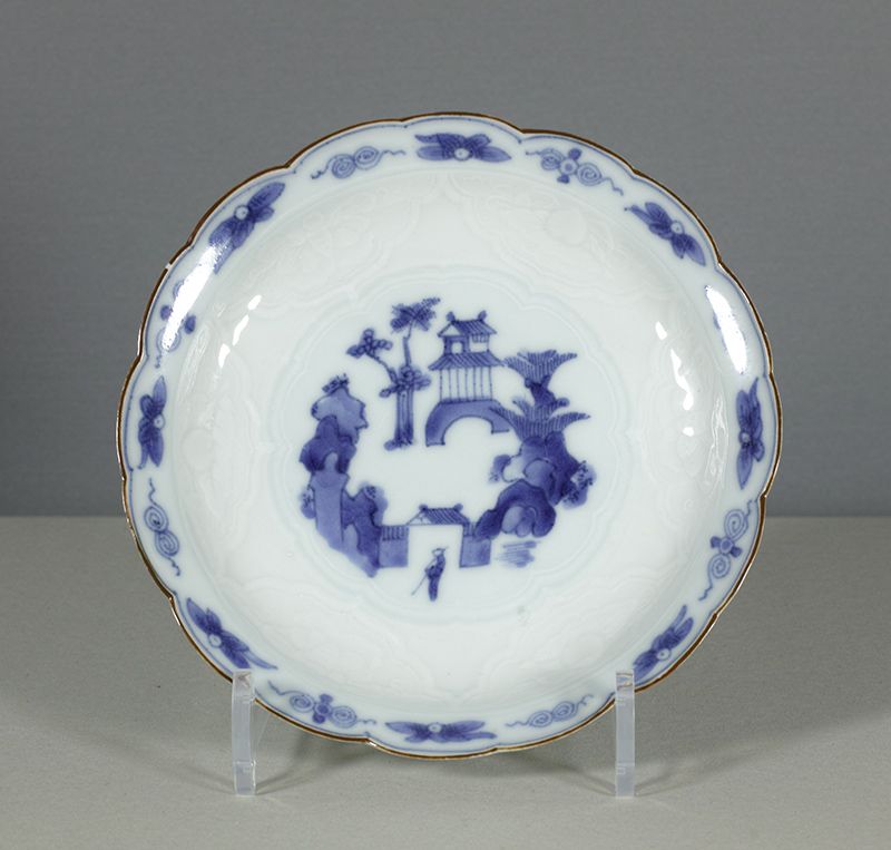 A Japanese Arita Moulded Dish, 18th Century. # 1