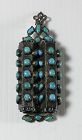 Islamic Silver & Turquoise Pendant. 19th Century.