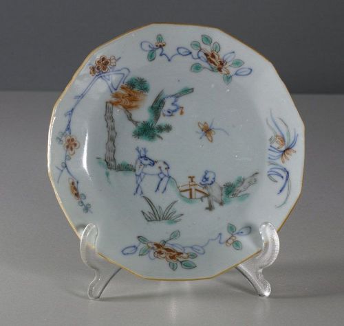 A Ming Chinese polychrome dish for the Japanese Market.