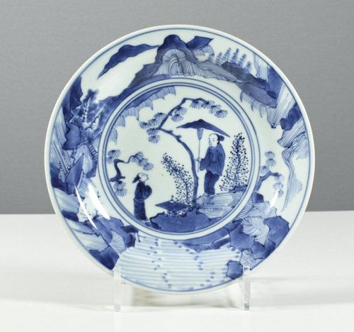 Fine Japanese Arita plate, circa 1680 ~ 1700.