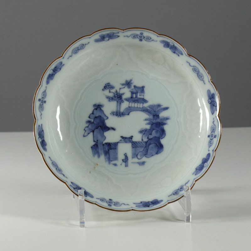 18th Century Arita moulded plate, circa 1750 ~ 1780 # 3