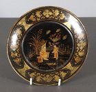 Chinese Export lacquer dish