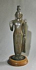 13" Solid Cast Standing Bronze Buddha - Sri Lanka