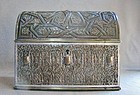RAFAEL CONTRERAS Rare Silver Plate Coffer - Alhambra Granada 19th Cent