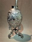 Silver Mate Cup and Bombilla - ca 1900