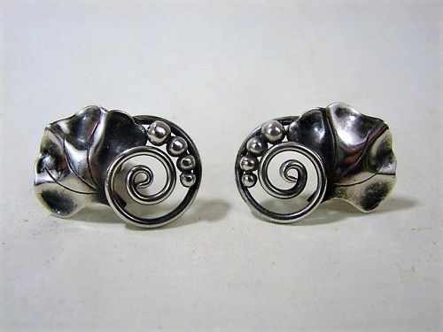 Alphonse La Paglia Sterling Cufflinks ca 1953