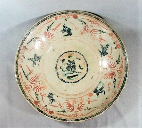 Swatow - Zhangshou Deep 14" Charger - Polychrome - Ming
