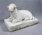 Exceptional Marble Lamb - 19th Century - Good Size and Quality