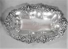 13" Bailey Banks Biddle Repousse and Reticulated Oval Sterling Bowl