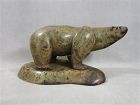 Inuit Sculpture Polar Bear - Mottled Stone