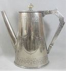 Engraved Elkington Coffee Pot -Victorian Era