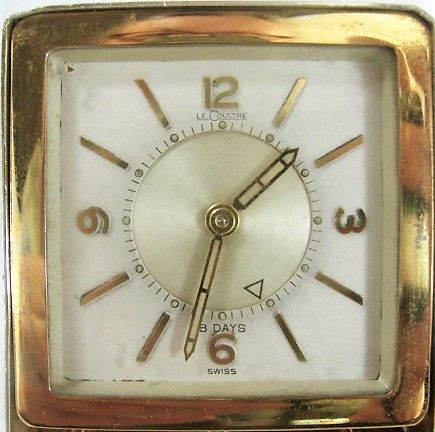 LeCoutre 8 Day Travel Alarm Clock - Folds - ca 1950